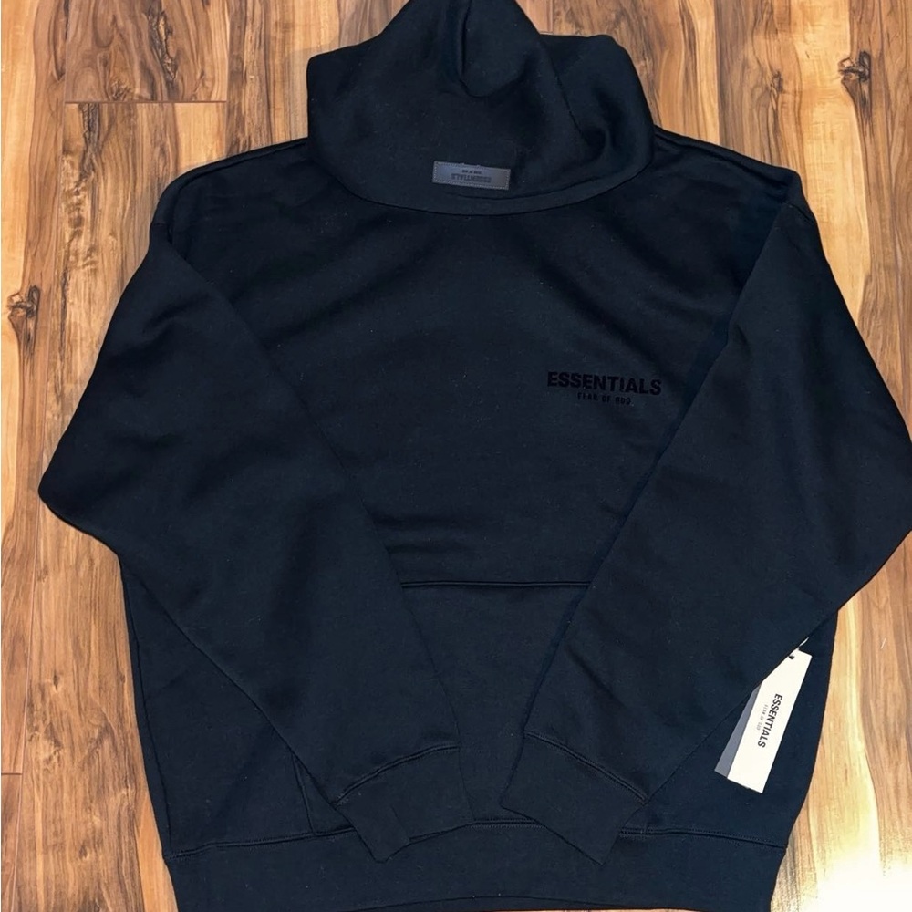 Essentials Men's Black Turtleneck Sweater